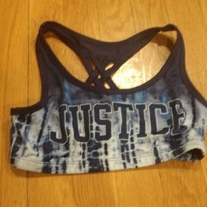 Justice sports bra
